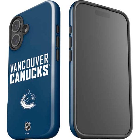 NHL Vancouver Canucks Solid Background iPhone 16 Impact Case